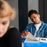 teen student looking sad at school